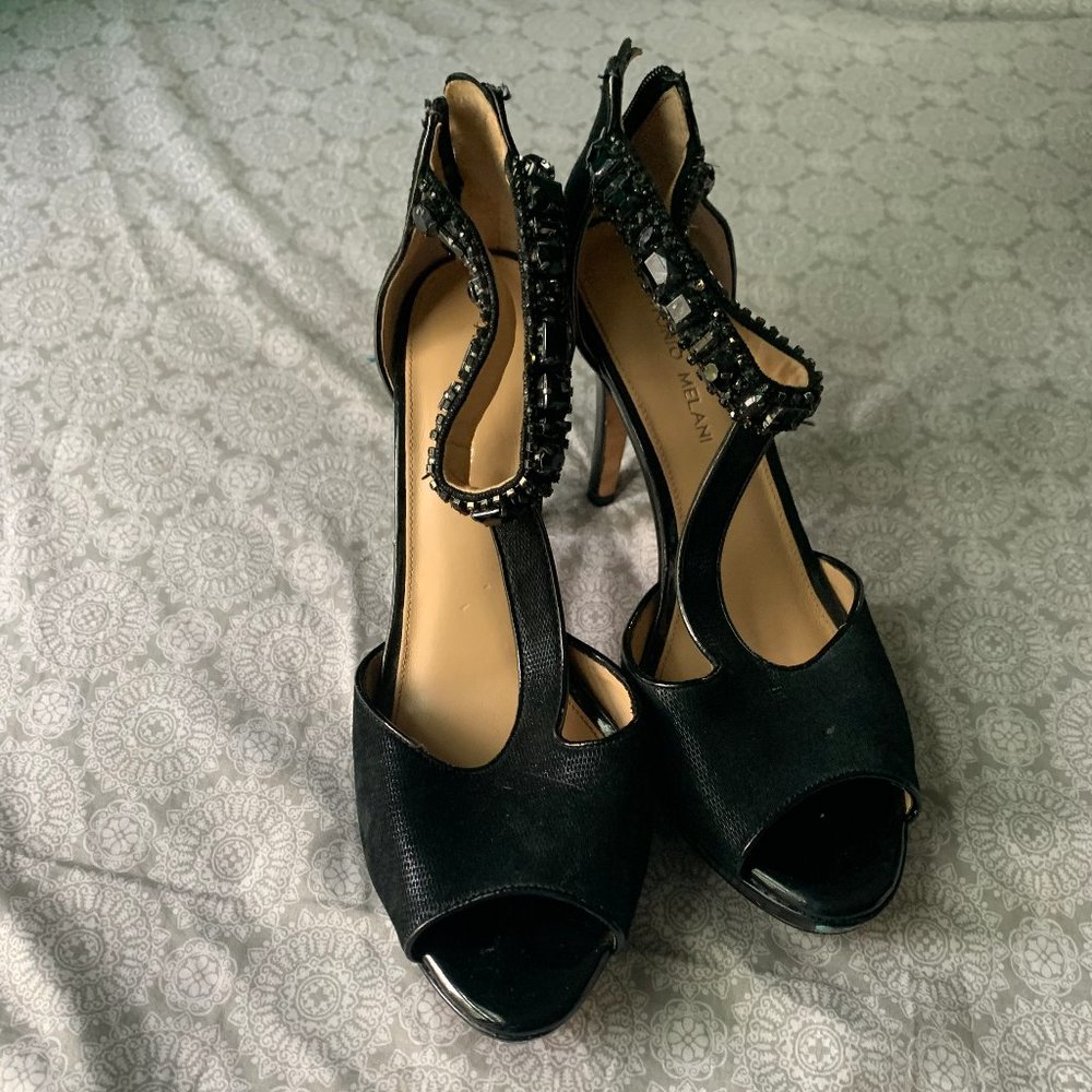 black high heels